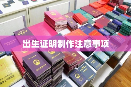 晋源出生证明制作注意事项