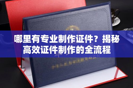 晴隆哪里有专业制作证件？揭秘高效证件制作的全流程
